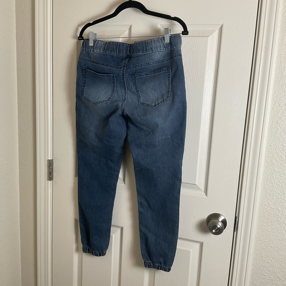 Copper Flash Mid Rise Blue Denim Jogger Jeans size 8P - Picture 7 of 8